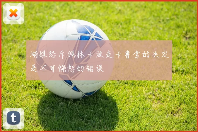 湖媒怒斥佩林卡放走卡鲁索的决定是不可饶恕的错误